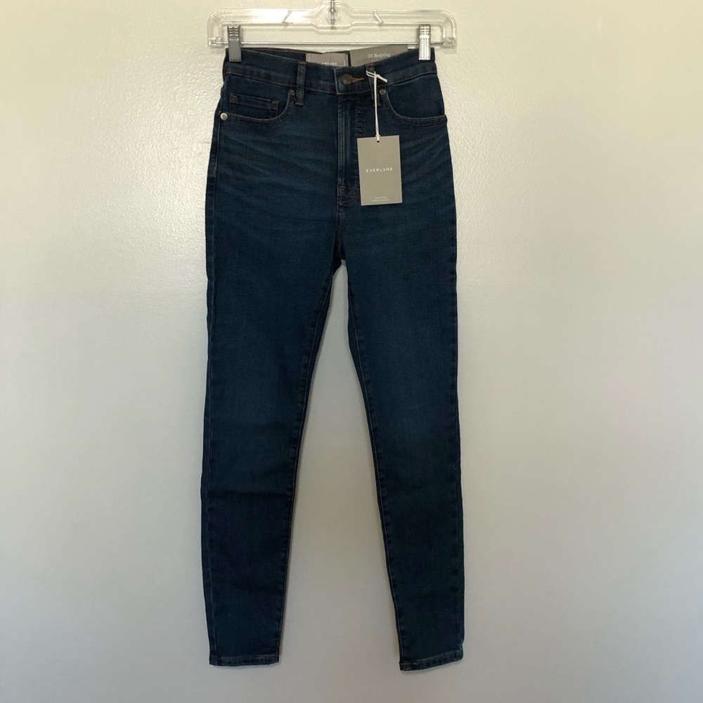 Everlane Stretch High Rise Skinny Jeans 23 Regular New